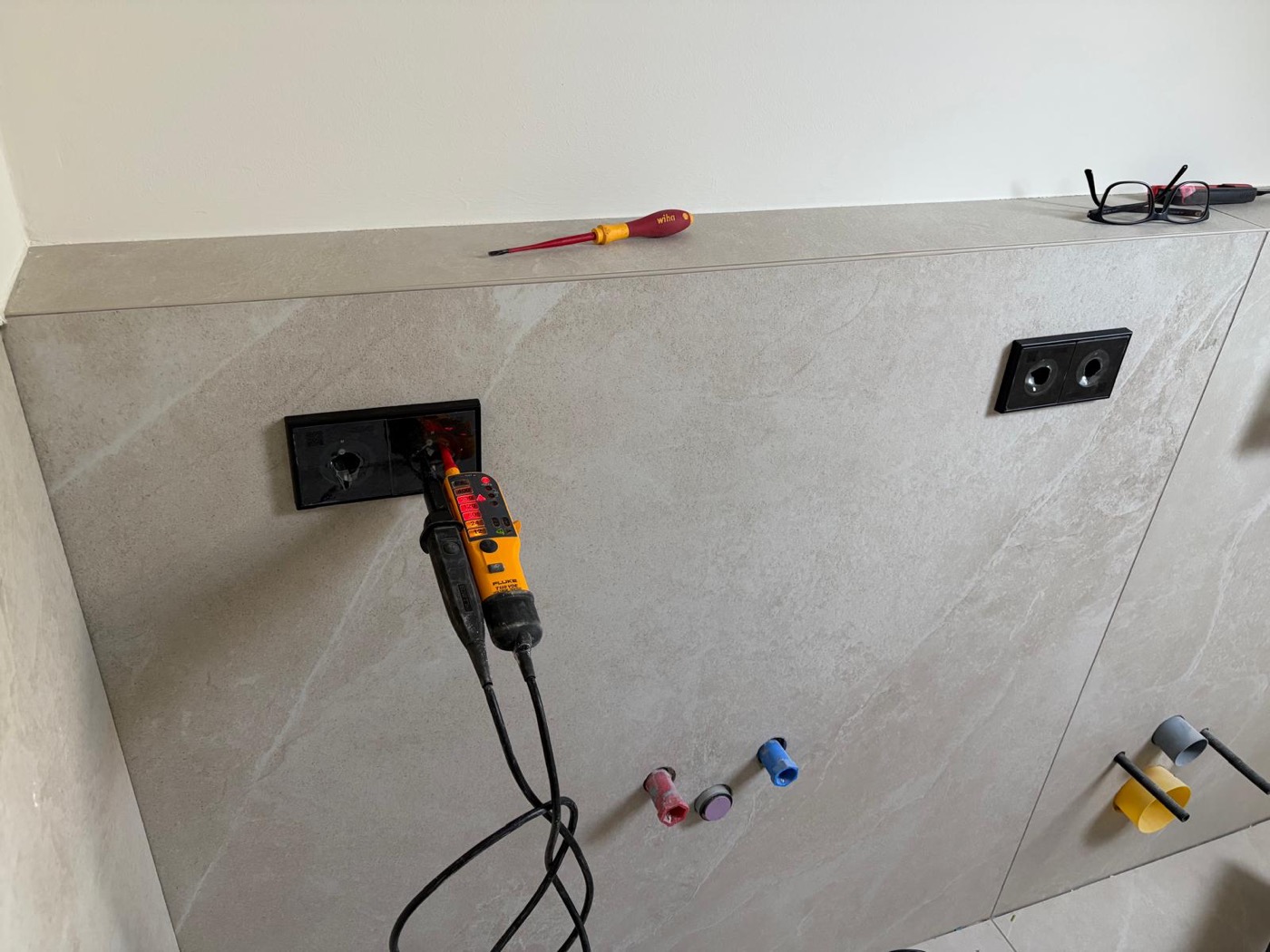 Elektroinstallation bei einem Kundenprojekt von Nußbaum Elektro